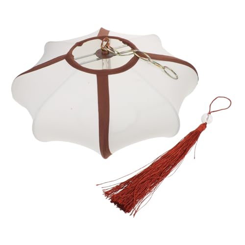 Yardenfun Vintage Stofflampenschirm Ufo Pendelleuchte Weiß Dekorative Asiatische Laterne mit Stabilem Aufbau Weiches Warmes Licht für Hotpot Restaurants und Chinesische Wohnräume Yardenfun Vintage Stofflampenschirm Ufo Pendelleuchte Weiß Dekorative Asiatische Laterne mit Stabilem Aufbau Weiches Warmes Licht für Hotpot Restaurants und Chinesische Wohnräume von Yardenfun