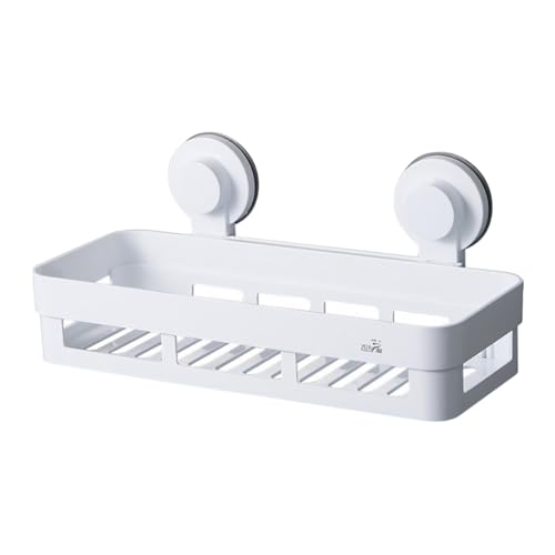 Yardenfun Wandregal Badezimmer Organizer Stanzfreies Aufbewahrungsregal Weiß Für Küchen Und Badezimmer Platzsparend Robust Vielseitig von Yardenfun