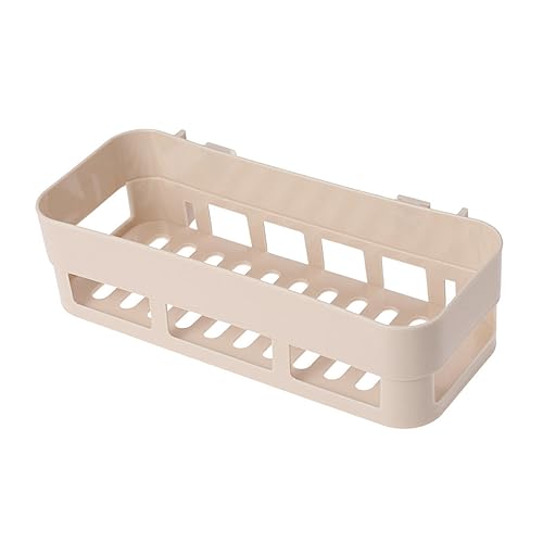 Yardenfun Wandregal für Badezimmer und Küche Aufbewahrungsbox aus Kunststoff Hellgelb für Toilettenartikel Kosmetik Kleine Haushaltsgegenstände Platzsparend und Einfach zu Montieren von Yardenfun