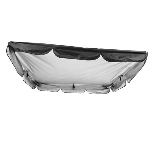 Yardenfun Wasserdichter Outdoor Schaukelstuhl Bezug Silberbeschichtung UV Schutz Sonnendach Gartenmöbel Abdeckung Patio Swing Canopy Ersatz von Yardenfun