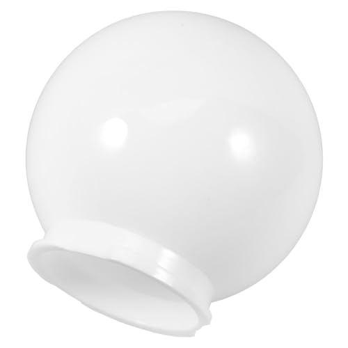 Yardenfun Weißer Kunststoff Lampenschirm Kugel Ømm Staubdicht Outdoor Lamp Globe Ersatz Für Villa Post Light Gartendeko Patio Terrasse von Yardenfun