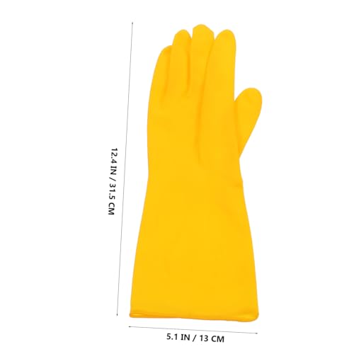 Yardenfun Wiederverwendbare Latex handschuhe Wasserdichtes Verlängertes Design für Geschirrspülen und Haushalt Unisex Gummihandschuhe für Küche Bad und Reinigung Yardenfun Wiederverwendbare Latex handschuhe Wasserdichtes Verlängertes Design für Geschirrspülen und Haushalt Unisex Gummihandschuhe für Küche Bad und Reinigung von Yardenfun