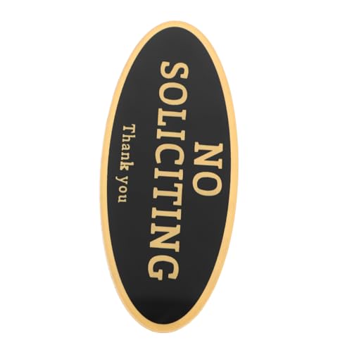 Yardenfun Witterungsbeständiges No Soliciting Schild aus Acryl mit Selbstklebender Rückseite Kratzfeste Oberfläche Modernes Minimalistisches Design Geeignet für Geschäft Büro Haus Yardenfun Witterungsbeständiges No Soliciting Schild aus Acryl mit Selbstklebender Rückseite Kratzfeste Oberfläche Modernes Minimalistisches Design Geeignet für Geschäft Büro Haus von Yardenfun