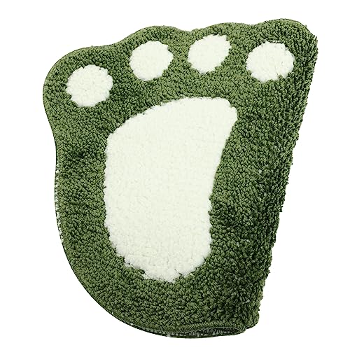 Yardenfun rutschfeste Badematte aus Saugfähige Badvorleger Fußabdruck Design Schnell Trocknend Maschinenwaschbar Dekorative Badezimmermatte für Dusche Bad und Wohnräume Grün Yardenfun rutschfeste Badematte aus Saugfähige Badvorleger Fußabdruck Design Schnell Trocknend Maschinenwaschbar Dekorative Badezimmermatte für Dusche Bad und Wohnräume Grün von Yardenfun