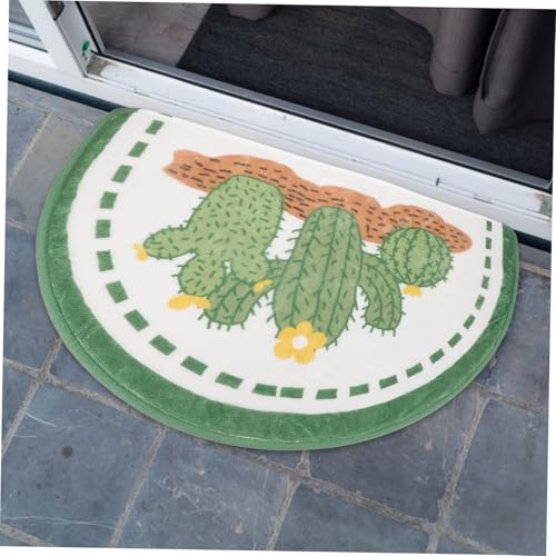 Yardenfun rutschfeste Badematte mit Anti rutsch bodenbeschichtung Waschbarer Badteppich aus Polyesterfasern Saugfähige Badezimmermatte für Dusche Eingang und Küche Halbrund in Kaktusgrün Yardenfun rutschfeste Badematte mit Anti rutsch bodenbeschichtung Waschbarer Badteppich aus Polyesterfasern Saugfähige Badezimmermatte für Dusche Eingang und Küche Halbrund in Kaktusgrün von Yardenfun