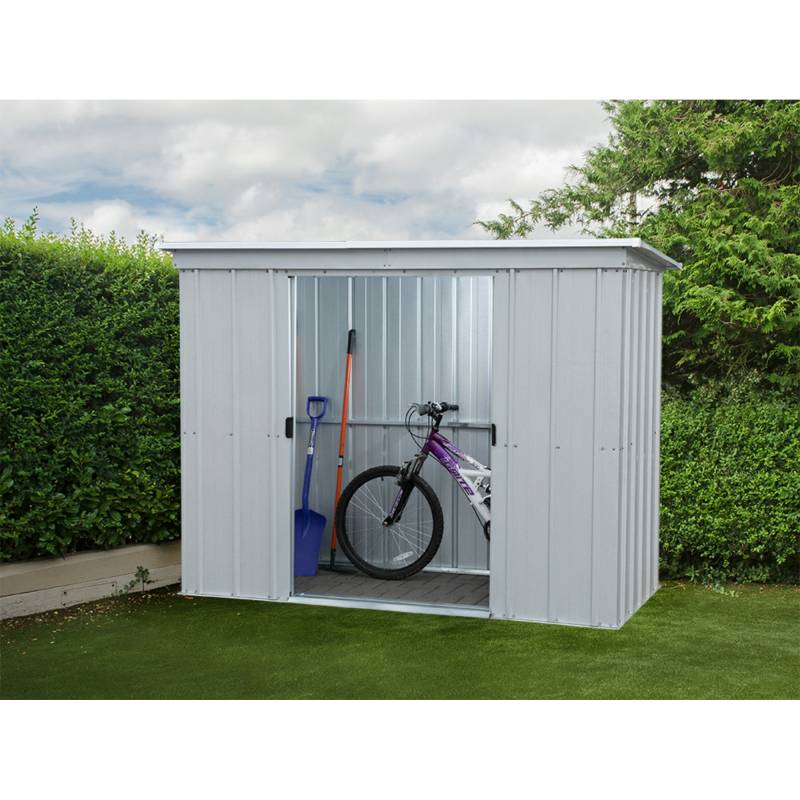 Yardmaster Metallgerätehaus 'Titanium 64PZ' silbergrau 198 x 119 x 174 cm von Yardmaster