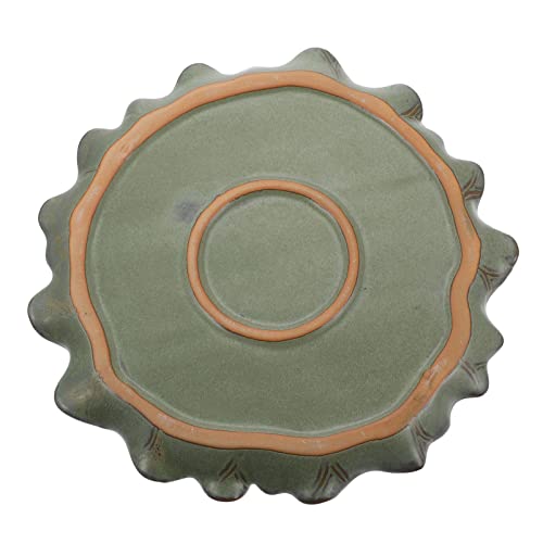 Yardwe 1 x Keramik-Blumentopf-Tablett, leichtes Design für Topfpflanzen, verhindert Wasseraustritt, praktisch für den Innen- und Außenbereich von Yardwe