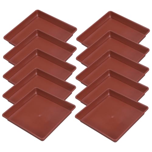 Yardwe 10 Stück Pflanzteller Blumentopf Untersetzer für Bonsai und Gartenpflanzen Dicke Tropfschalen für Töpfe Innendurchmesser für Drinnen und Draußen von Yardwe