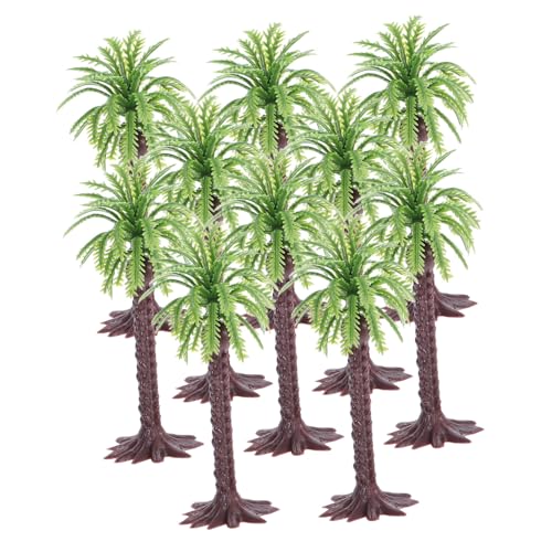 Yardwe 10 Stück Teiliges Kunststoff Modellbäume Naturnahe Kleine Dekofiguren für Landschaft Basteln Fotorequisiten und Wohnraumgestaltung von Yardwe
