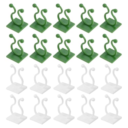 Yardwe 120 Stück Teiliges Pflanzenkletterwand befestigungsset Selbstklebende Clips für Zimmerpflanzen und Rankhilfen Stabiler Pflanzenhalter zur Platzsparenden Fixierung und Wuchslenkung von Yardwe