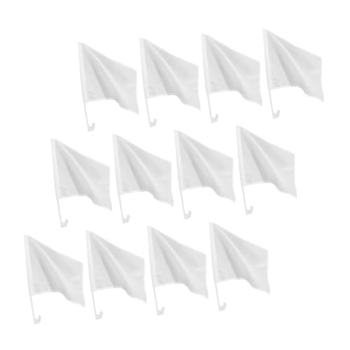 Yardwe 12Stücke Leere Handflaggen für DIY Weiße Flags mit Fahnenmast Auto Dekoration für Veranstaltungen Festivals und Werbung Yardwe 12Stücke Leere Handflaggen für DIY Weiße Flags mit Fahnenmast Auto Dekoration für Veranstaltungen Festivals und Werbung von Yardwe