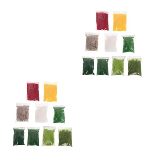Yardwe 18 Stck. Teiliges Miniatur Basing Gras Modellbaumaterialien für Dioramen Künstliches Gras für Landschaftsmodelle für Architektur Sandtisch und Schulprojekte von Yardwe