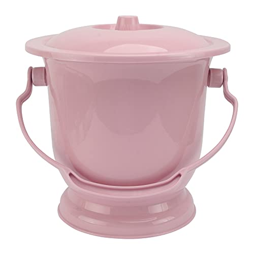 Yardwe 1PCS Kammer Topf Kunststoff Bettpfanne Urineimer Kammertöpfe Urinale mit Deckel Urintopf Spucknapf Töpfe für Kinder Erwachsene Männer Frauen Pink von Yardwe