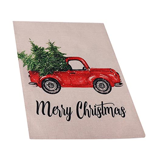 Yardwe Einfach Zu Installierende Rote Weihnachtsflagge Mit LKW- - Dekorative Hofflagge Für Den Garten Yardwe Einfach Zu Installierende Rote Weihnachtsflagge Mit LKW- - Dekorative Hofflagge Für Den Garten von Yardwe