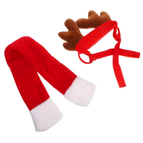 Yardwe 2 Sätze Weihnachtskostüm für Haustiere Rentier-geweih Haarreif und Schal Festliches Zubehör für Hunde und Katzen Verstellbar Weihnachtliches Party-Outfit für Kleine und Mittelgroße Yardwe 2 Sätze Weihnachtskostüm für Haustiere Rentier-geweih Haarreif und Schal Festliches Zubehör für Hunde und Katzen Verstellbar Weihnachtliches Party-Outfit für Kleine und Mittelgroße von Yardwe