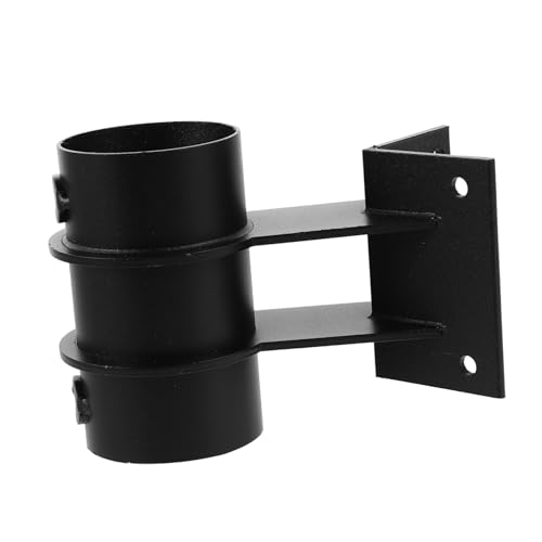 Yardwe 2 Stück Parasol Fixer Deck Regenschirmhalter Balkon schirmhalter Dachklemmehalterung Gartenhof Regenschirm Fixer Regenschirm -Deckhalter Decksschirmehalter Kohlenstoffstahl Schwarz von Yardwe