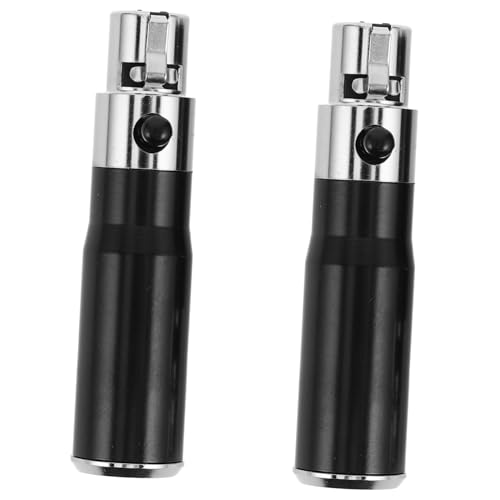 Yardwe 2 Stück Pin Xlr Buchse Pin Xlr Stecker für Mikrofon Leichtes und Robustes Design für Stabile Audiosignale von Yardwe