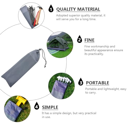 Yardwe 2 Stück Robuste Zeltheringe Aufbewahrungstasche Oxford Stoff Camping Heringe Organizer Kompakt Tragbar Für Outdoor Zeltnägel und Heringe Yardwe 2 Stück Robuste Zeltheringe Aufbewahrungstasche Oxford Stoff Camping Heringe Organizer Kompakt Tragbar Für Outdoor Zeltnägel und Heringe von Yardwe