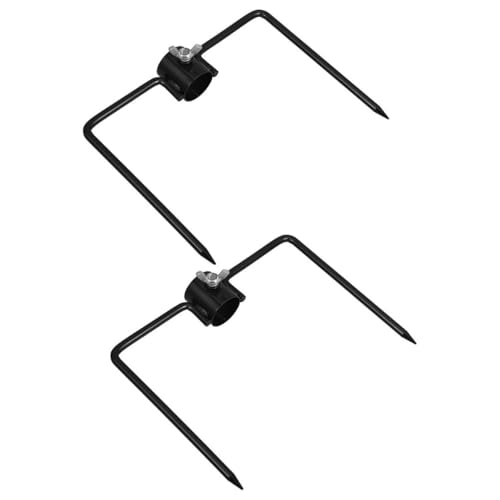 Yardwe 2 Stück Teiliges Erdspieße aus Robustem Eisen Vielseitiger Gartenstabhalter für Fahnenmasten und Sonnenschirme Wetterfester Bodennagel zur Sicheren Befestigung von Gartenfahnen und Yardwe 2 Stück Teiliges Erdspieße aus Robustem Eisen Vielseitiger Gartenstabhalter für Fahnenmasten und Sonnenschirme Wetterfester Bodennagel zur Sicheren Befestigung von Gartenfahnen und von Yardwe