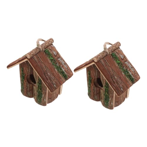 Yardwe 2 Stück Teiliges Hängendes Vogelhaus aus Holz im Landhausstil Wetterfestes Gartennest für Wildvögel Rustikale Outdoor-Deko für Terrasse und Garten Einfache Anbringung Natürliche Yardwe 2 Stück Teiliges Hängendes Vogelhaus aus Holz im Landhausstil Wetterfestes Gartennest für Wildvögel Rustikale Outdoor-Deko für Terrasse und Garten Einfache Anbringung Natürliche von Yardwe