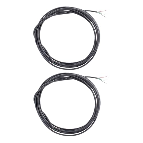 Yardwe 2 Stück Tonabnehmerkabel, Gitarrenkabel, 5 Leiter, 3 Meter – Instrumentenreparatur, Bassanschluss, Kupferdraht, Musikschaltungsteile für die Einrichtung von E-Gitarre und Bass von Yardwe