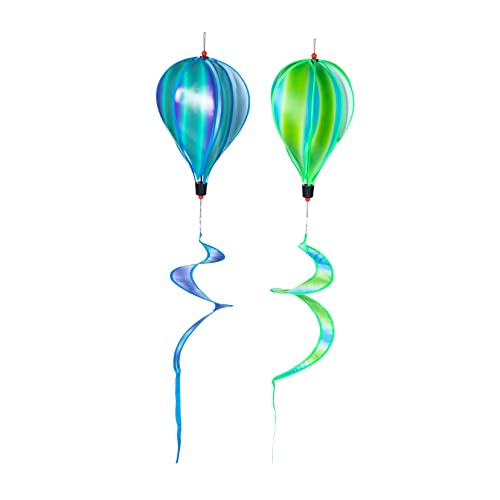 Yardwe 2st Garten Windmühle Windräder Für Den Garten Drachen Heißluftballon Solarleuchten Im Freien Dekorativ Heißluftballon- Hof Spinner Rotieren Plastik Pailletten Windspiele von Yardwe
