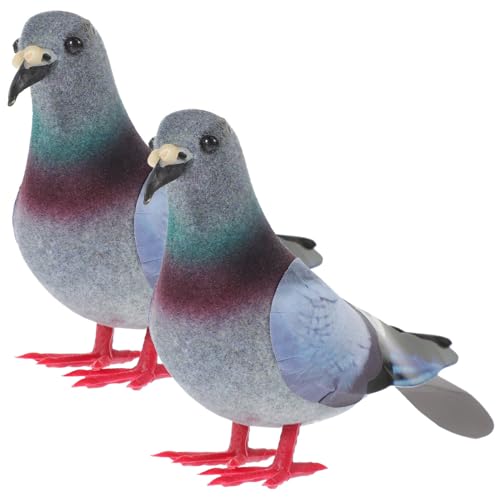 Yardwe 2 Stücke Taube Figur Styropor Figur Vogel Gartenfigur Styropor Taube Form Modell Vogel Ball Dekovögel für DIY Mottoparty Deko von Yardwe