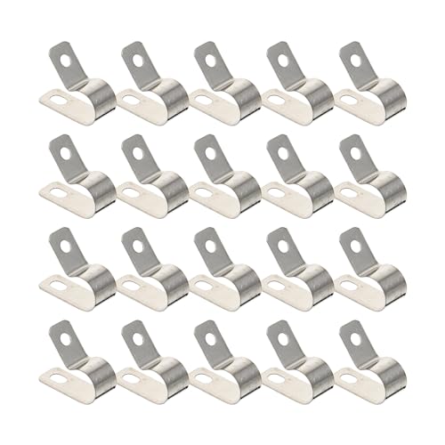 Yardwe 20er-pack Kabelclips Aus Edelstahl R-typ-montagekabelverschlüsse Für Kabel Drahtorganisatoren Für Kabel von Yardwe