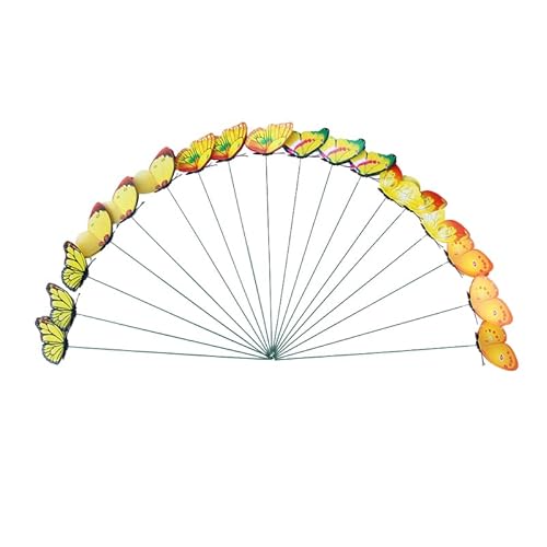 Yardwe 24stücke Simulation Schmetterlinge Stäbe Für Pflanzen Dekoration Wasserdichtes Ornament Für Garten Terrasse Und Blumentöpfe Gelb Yardwe 24stücke Simulation Schmetterlinge Stäbe Für Pflanzen Dekoration Wasserdichtes Ornament Für Garten Terrasse Und Blumentöpfe Gelb von Yardwe