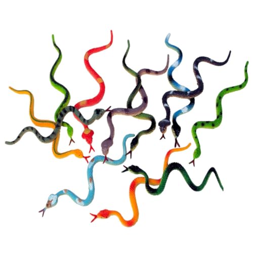 Yardwe 24 Stück Teiliges Realistische Fake Schlange mit Lebensechter Simulation Vielseitig Einsetzbar für Halloween Deko Garten Party und Streiche Bunte Mini Yardwe 24 Stück Teiliges Realistische Fake Schlange mit Lebensechter Simulation Vielseitig Einsetzbar für Halloween Deko Garten Party und Streiche Bunte Mini von Yardwe