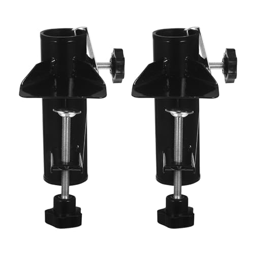 Yardwe 2er-Set Sonnenschirmhalter für Balkon: Robuster Outdoor-Ständer zur Befestigung am Geländer – Perfekt zur Platzersparnis auf der Terrasse von Yardwe