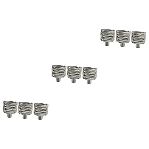 Yardwe 3 Sätze Teiliges Mikrofonadapter Weiblich Männlich Gewindeschrauben Für Mikrofonständer Und Klemmen Silber 3 Stücke * 3 von Yardwe