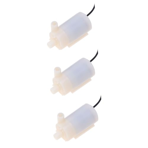 Yardwe Pumpe Für Zimmerbrunnen 3 Stück 1 Tauchpumpe Motor Mini-wasserpumpe Sehr Still Aquarienwasserpumpe Tauchwasserpumpe Mikro-wasserpumpe Kleine Wasserpumpe Weiß Gleichstrom von Yardwe