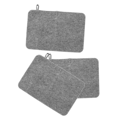 Yardwe 3 Stück Filz-saunakissen Dicke rutschfeste Badematten mit Wärmedämmung Schallabsorbierend Feuchtigkeitsabsorbierend für Sauna Badezimmer Spa und Dampfbad Vielseitig Einsetzbar von Yardwe