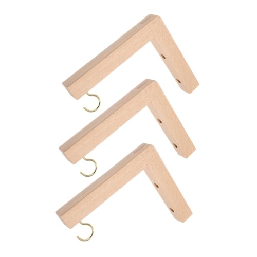 Yardwe 3 Stück Holz Pflanzenhaken Wandhalterung Schwerlast Haken für Blumentöpfe Windspiele Vogelhäuschen Rustikaler Wandmontagehalter mit Doppel Schraubensystem für Innen und Außen Yardwe 3 Stück Holz Pflanzenhaken Wandhalterung Schwerlast Haken für Blumentöpfe Windspiele Vogelhäuschen Rustikaler Wandmontagehalter mit Doppel Schraubensystem für Innen und Außen von Yardwe