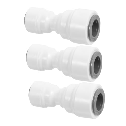 Yardwe 3 Stück Schlauchverbinder Teiliges Push In Schnellkupplung für Ro Wassersysteme Auslaufsichere Verbindung Einfache Installation Langlebig Kompatibel mit Wasserleitungen von Yardwe