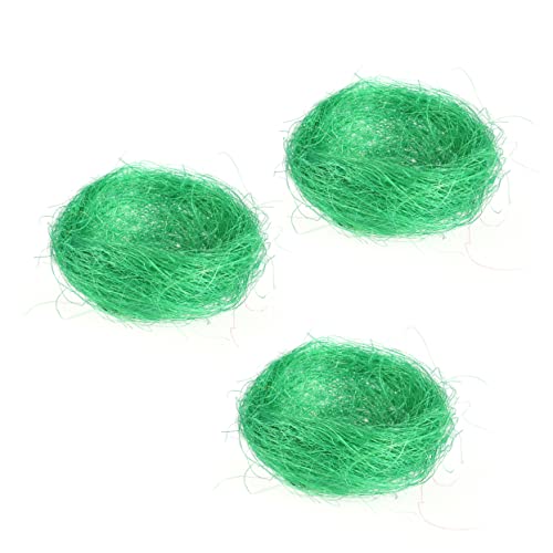 Yardwe 3 Stück Teiliges Künstliches Vogelnest Handgefertigt Farbiges Mini Eiernest in Grasgrün Leichtes Nest für Süßigkeiten und Ostereier Dekoratives Osternest für Geschenkkartons und Yardwe 3 Stück Teiliges Künstliches Vogelnest Handgefertigt Farbiges Mini Eiernest in Grasgrün Leichtes Nest für Süßigkeiten und Ostereier Dekoratives Osternest für Geschenkkartons und von Yardwe