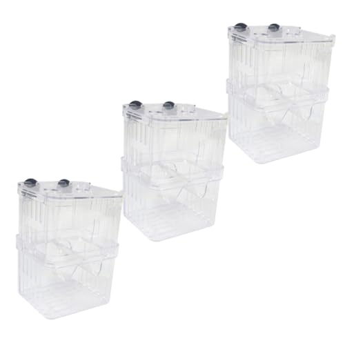 Yardwe 3 Teilige Fischzuchtbox Brutkasten Für Aquarien – Transparente Trennwand Für Fischaufzuchtbecken Mit Saugnapf Für Kleine Garnelen Yardwe 3 Teilige Fischzuchtbox Brutkasten Für Aquarien – Transparente Trennwand Für Fischaufzuchtbecken Mit Saugnapf Für Kleine Garnelen von Yardwe