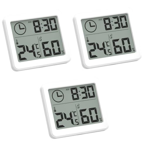 Yardwe 3St Hausthermometer Feuchtigkeitsmesser im Innenbereich Hygrometer WLAN-Thermometer thermometer innen thermometer+innen Außenthermometer digitales Thermometer Innenthermometer Weiß Yardwe 3St Hausthermometer Feuchtigkeitsmesser im Innenbereich Hygrometer WLAN-Thermometer thermometer innen thermometer+innen Außenthermometer digitales Thermometer Innenthermometer Weiß von Yardwe