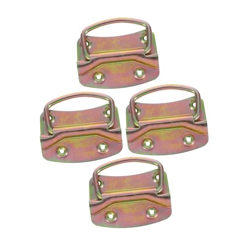 Yardwe 4 Stück Bienenstufe Carry Griff Ear -Hoop -Kaninchen erweiterter Wasserlöffel Kantenfüller Beekeeper Zubehör Teile des Bienenstocks Bienenstock-Werkzeug galvanisiertes Eisen Golden von Yardwe
