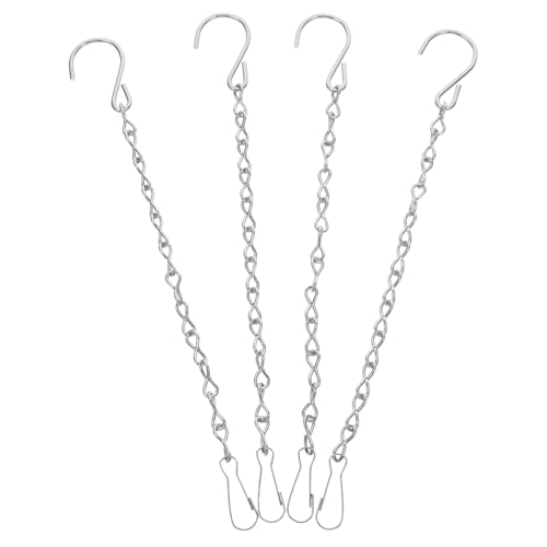 Yardwe 4 Stück Hängende Blumenkorbkette Teilig Silberne Metallkette mit S Haken für Vogelhäuser Pflanzer Laternen und Windspiele Einfache Installation Vielseitig Einsetzbar und Modern Yardwe 4 Stück Hängende Blumenkorbkette Teilig Silberne Metallkette mit S Haken für Vogelhäuser Pflanzer Laternen und Windspiele Einfache Installation Vielseitig Einsetzbar und Modern von Yardwe