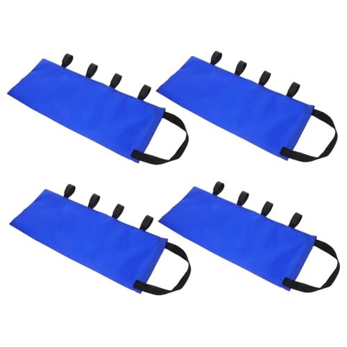 Yardwe 4 Stück Sandsäcke für Zeltstabilisierung Windfeste Gewichte für Sonnenschirme und Outdoor Sandbags für Camping und Strandaktivitäten Blau von Yardwe