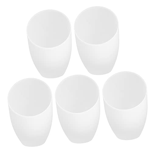5 Stück Lampenschirm Schräg Ersatz Weiß Kunststoff 40Mm Mittelloch Für Led Stehlampe Tischlampe Kronleuchter Wandlampe von Yardwe