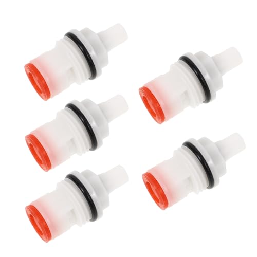 Yardwe 5 Stück Teiliges Ventilkern Ersatzset aus Robustem Kunststoff Hochtemperaturbeständig Verschleißfest Kompatibel für Küchen und Badarmaturen Einfacher Austausch für Wasserhähne Yardwe 5 Stück Teiliges Ventilkern Ersatzset aus Robustem Kunststoff Hochtemperaturbeständig Verschleißfest Kompatibel für Küchen und Badarmaturen Einfacher Austausch für Wasserhähne von Yardwe