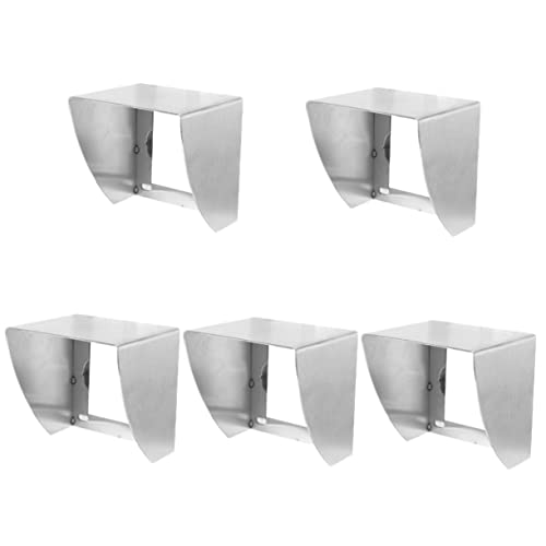 Yardwe 5 Stücke Edelstahl Regen Abdeckung Außen Schalter Außen Steckdose Abdeckung Stecker Schalter Steckdose Schutz Außen Steckdosen Abdeckung Kunststoff Steckdose Abdeckung Box von Yardwe