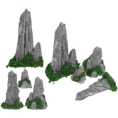Yardwe 8st Zen-gartendekoration Asiatische Bonsai-bergfigur Aquarium-bergsteine Mini-bergskulptur Miniatur-gartenzubehör Blumentopfdekoration Tankdekoration Niedergang Steingarten Harz Yardwe 8st Zen-gartendekoration Asiatische Bonsai-bergfigur Aquarium-bergsteine Mini-bergskulptur Miniatur-gartenzubehör Blumentopfdekoration Tankdekoration Niedergang Steingarten Harz von Yardwe