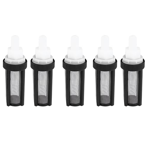 Yardwe 5 Stück 9mm Wasserpumpenfilter, Mikropumpensieb FüR Silikon Rohr Einlass, Tauchpumpenfilter ZubehöR von Yardwe