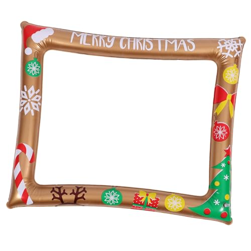 Yardwe Aufblasbarer Weihnachts Fotorahmen Partydeko Wiederverwendbar PVC Selfie Foto Requisit für Festliche Feier Yardwe Aufblasbarer Weihnachts Fotorahmen Partydeko Wiederverwendbar PVC Selfie Foto Requisit für Festliche Feier von Yardwe