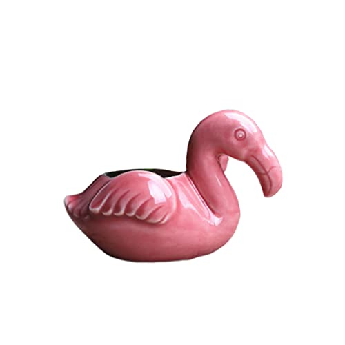 Yardwe Behälter Für Sukkulenten Dekor Pflanzer Blumentopf Wohnkultur Flamingo-sukkulenten-pflanzgefäß Flamingo-vase Pflanzgefäße Für Zimmerpflanzen Bonsai-blumentopf Bonsaischale Haushalt von Yardwe