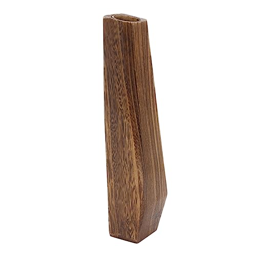 Yardwe Wohnkultur Hohe Kleine Vase Holzvasen Für Die Dekoration Holzvase Topftopf Pflanzenständer Zylindervase Runder Pflanzenständer Heim-Ornamente Halterung Holzfass Pflanzendekor von Yardwe